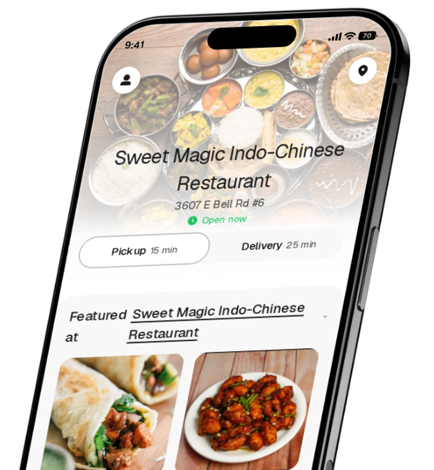Sweet Magic Indo-Chinese Restaurant app preview