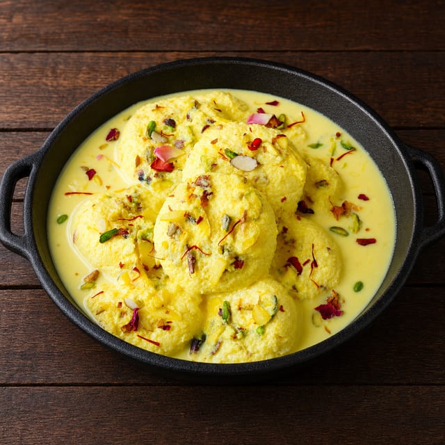 Kesar Rasmalai (3 pcs).