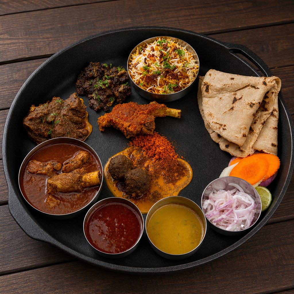 Goat Thali.