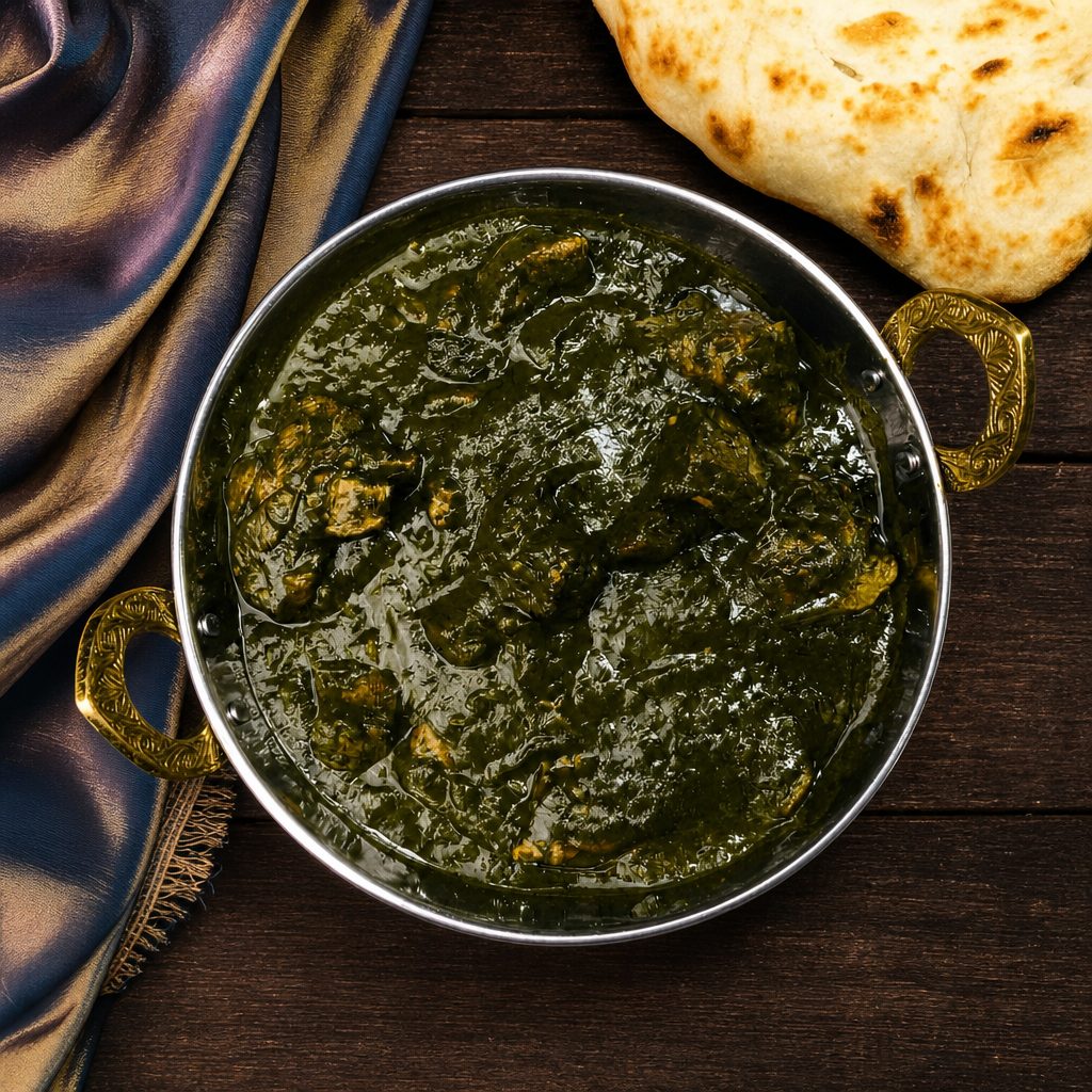 Saag Goat (Palak).