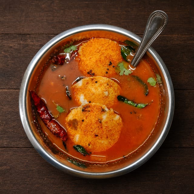 Sambar Idli ( 3 pcs).
