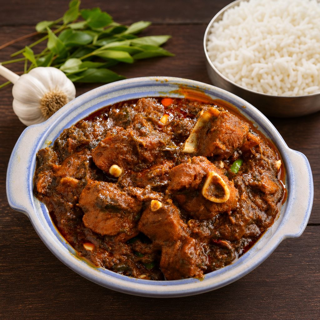 Gongura Goat Curry.