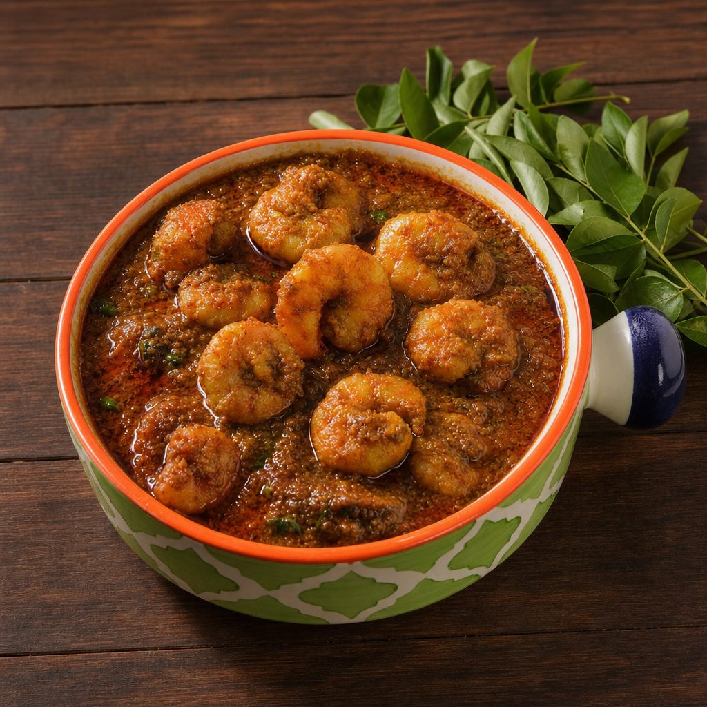 Andhra Shrimp Curry.