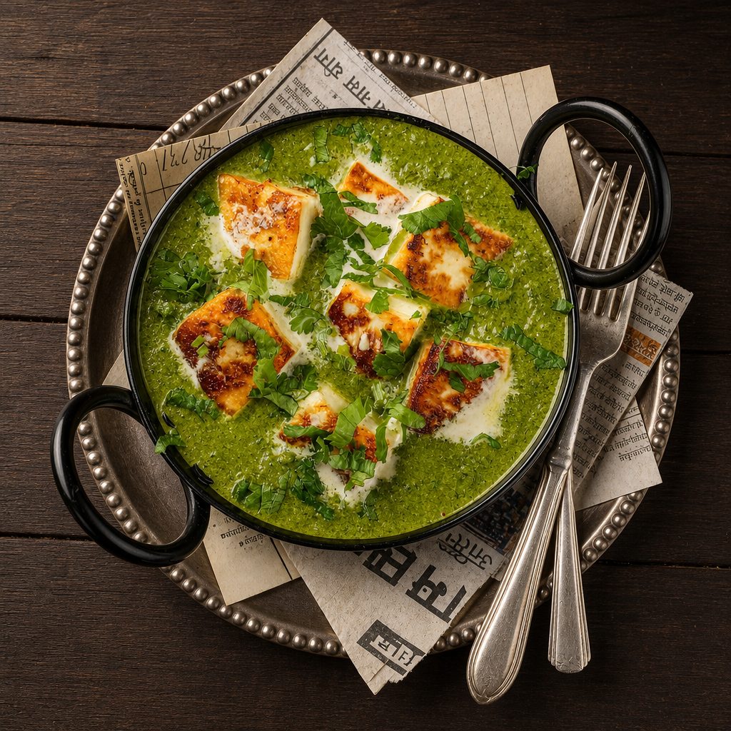 Saag Paneer (Palak).
