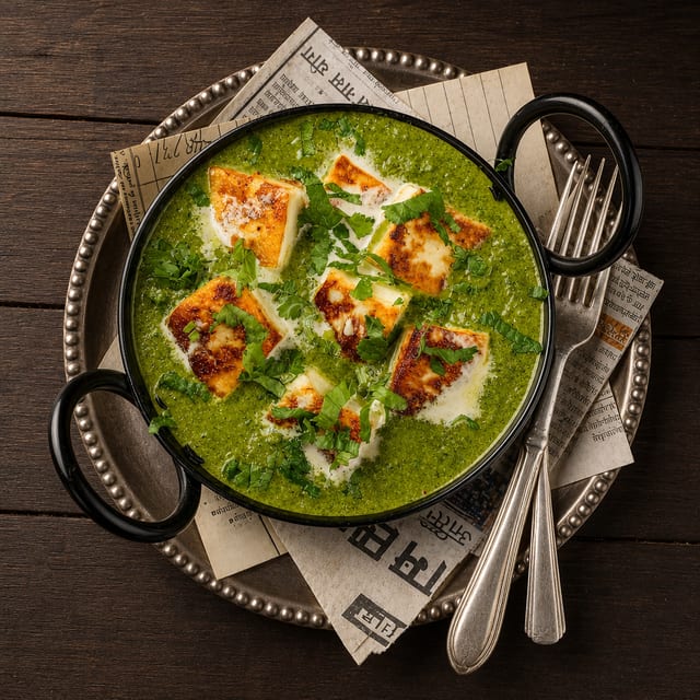 Saag Paneer (Palak).