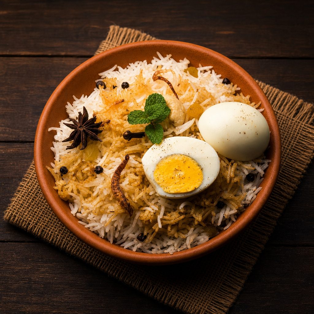Egg Biryani.