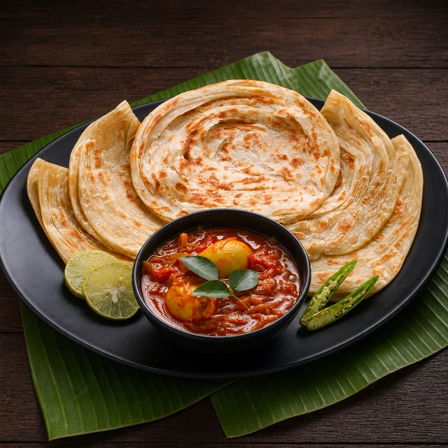 Parotta (Regular) + Korma.