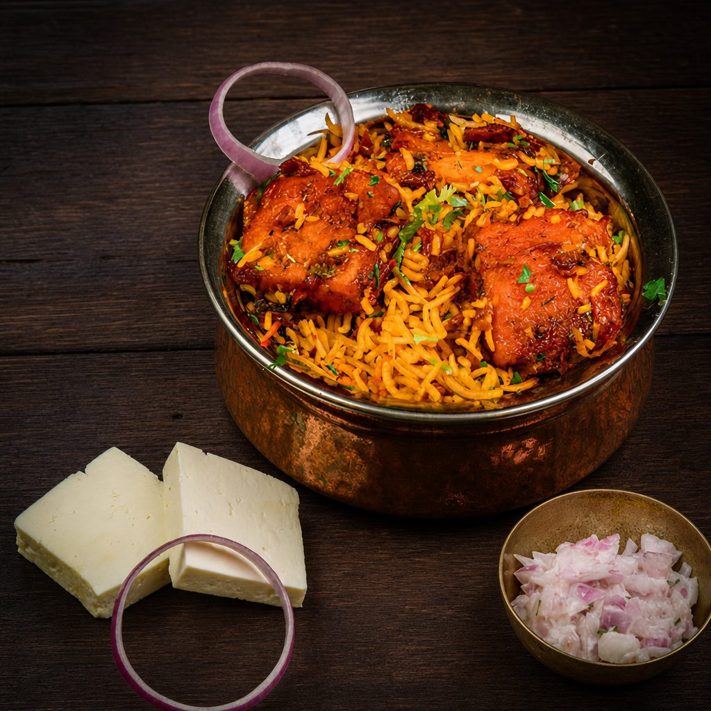 Paneer Biryani.