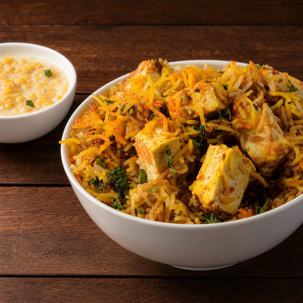 Paneer Pulao (Fri, Sat & Sun).