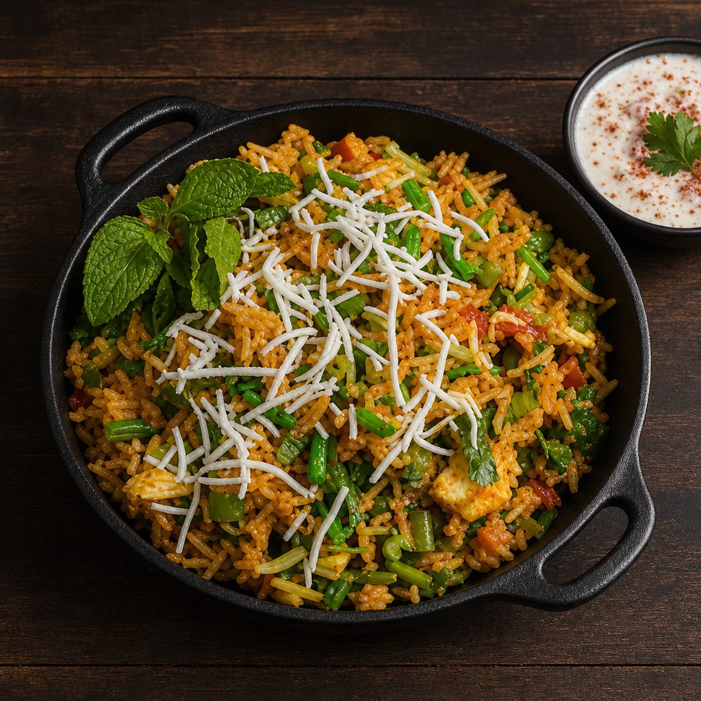 Veg Pulao (Fri, Sat & Sun).