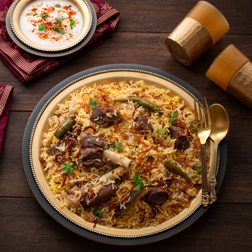 Goat/Mutton Pulao (Fri, Sat & Sun).