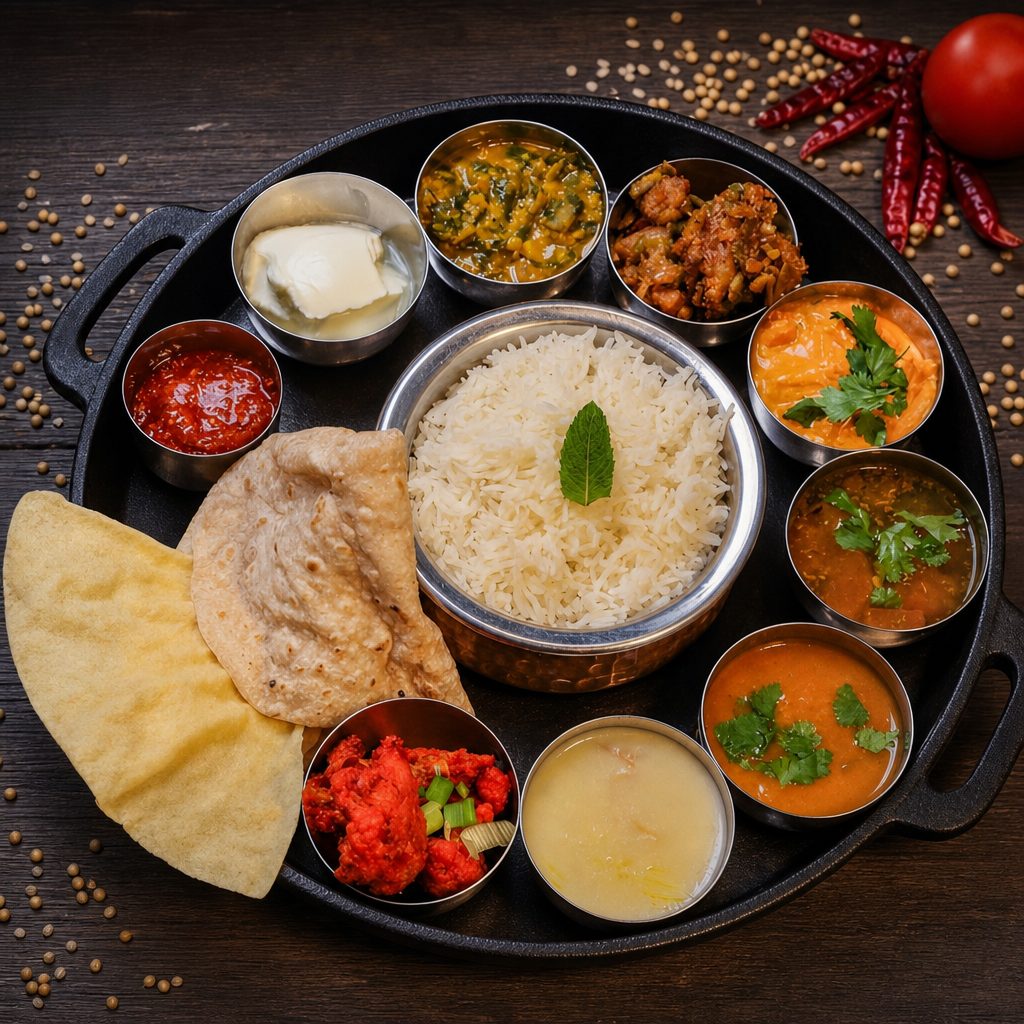 Chicken Thali.