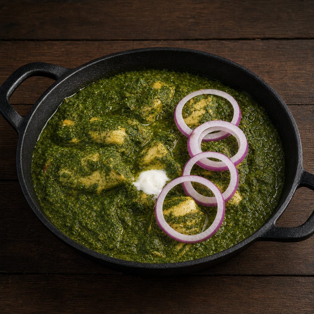Saag Chicken (Palak).