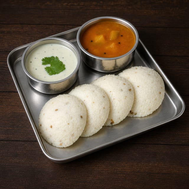 Kanchipuram Idli (4 pcs).