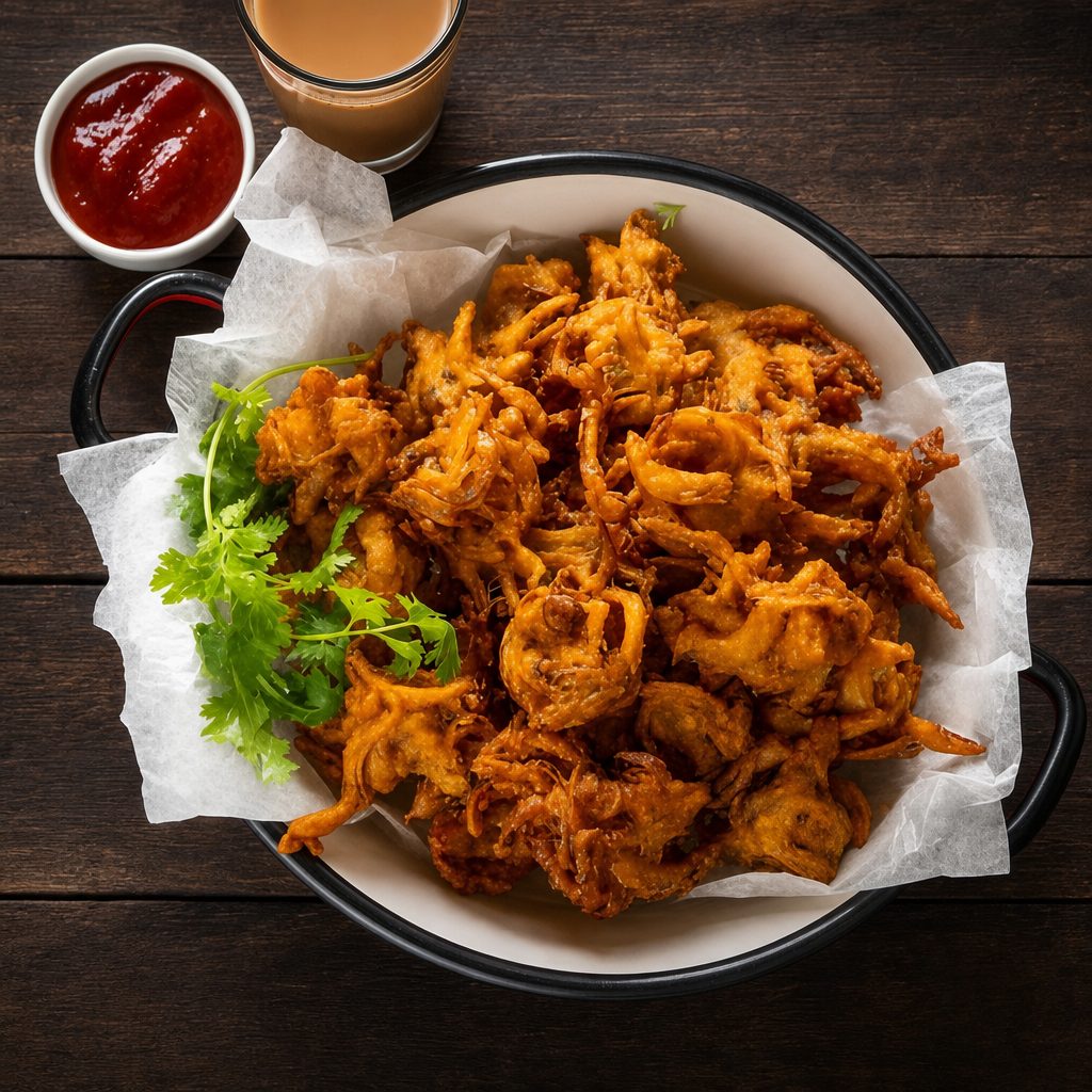 Onion Pakoda.