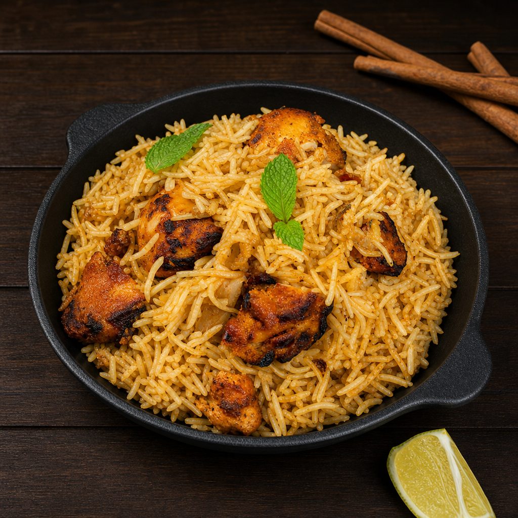 Chicken Fry Biryani.