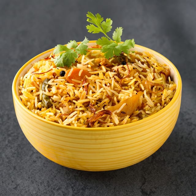 Veg Dum Biryani.