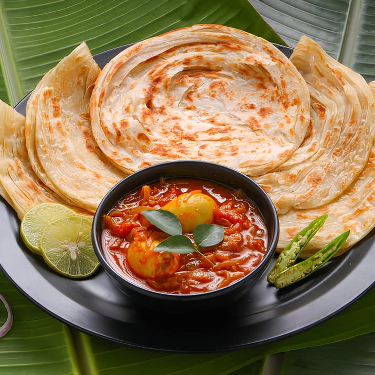 Flaky Parotta: A South Indian Delight