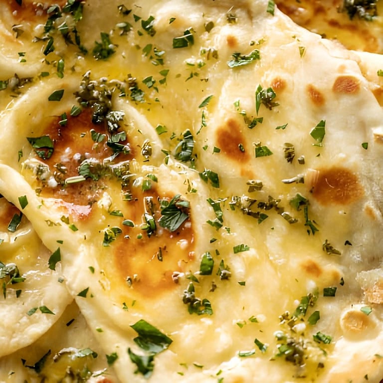 Delicious Garlic Naan Awaits
